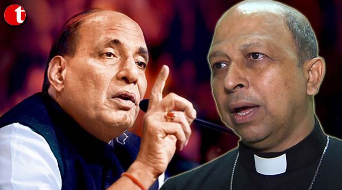 Religious discrimination not allowed in India :Rajnath on Archbishop's letter