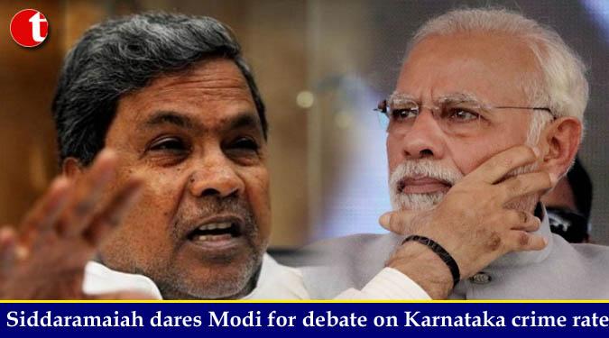 Siddaramaiah dares Modi for debate on Karnataka crime rate