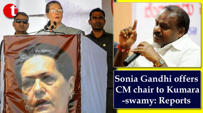 Sonia Gandhi offers CM chair to Kumaraswamy: Reports