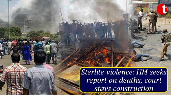 Sterlite violence: HM seeks report on deaths, court stays construction