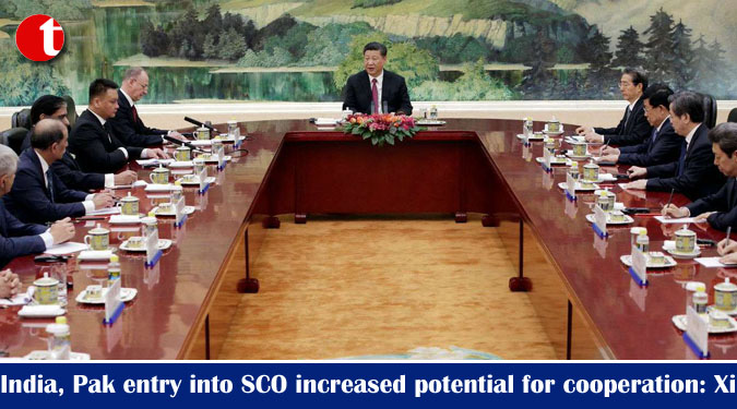 India, Pak entry into SCO increased potential for cooperation: Xi
