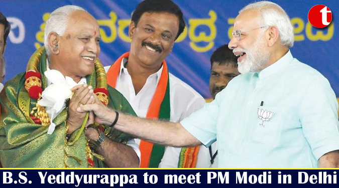 B.S. Yeddyurappa to meet PM Modi in Delhi