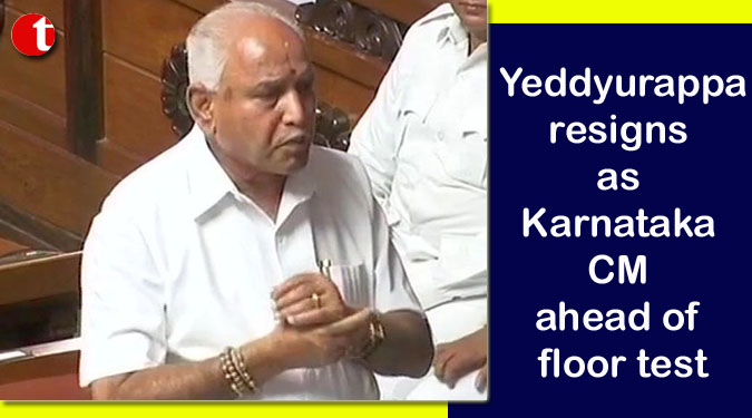 Yeddyurappa resigns as Karnataka CM ahead of floor test