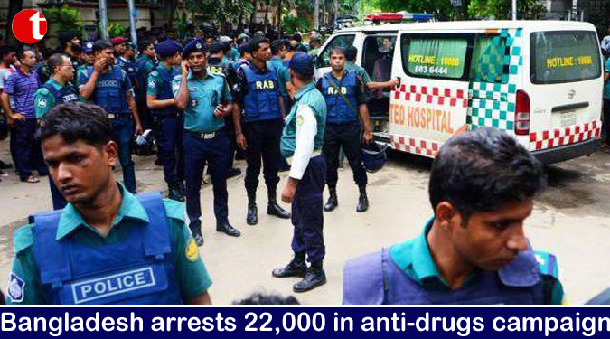 Bangladesh arrests 22,000 in anti-drugs campaign