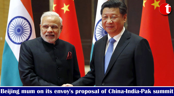 Beijing mum on its envoy's proposal of China-India-Pakistan summit