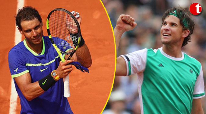 Dominic Thiem, Rafael Nadal in French Open final