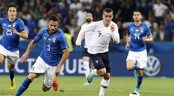 दोस्ताना मुकाबले में फ्रांस ने इटली को 3-1 से हराया