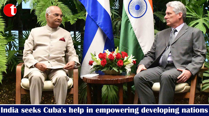 India seeks Cuba's help in empowering developing nations