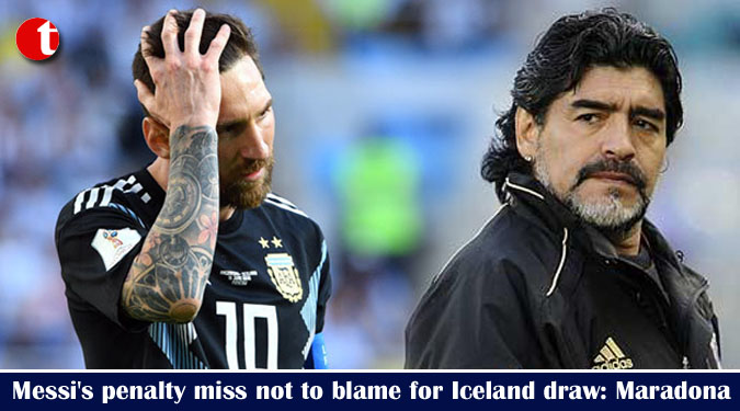 Messi's penalty miss not to blame for Iceland draw: Maradona