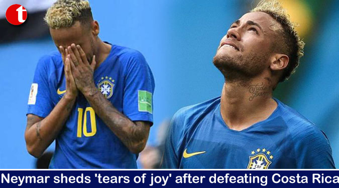 Neymar sheds 'tears of joy' after defeating Costa Rica