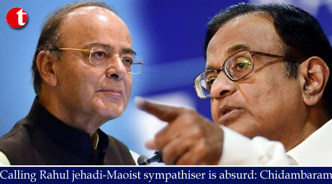 Calling Rahul jehadi-Maoist sympathiser is absurd: Chidambaram