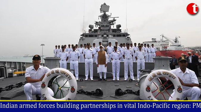 Indian armed forces building partnerships in vital Indo-Pacific region: PM