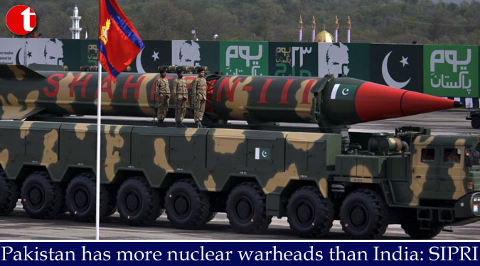 Pakistan has more nuclear warheads than India