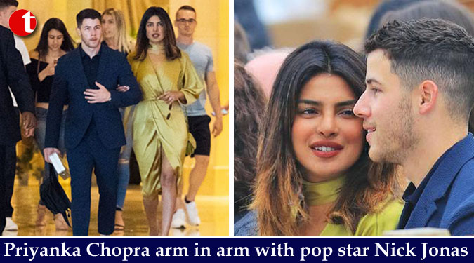 Priyanka Chopra arm in arm with pop star Nick Jonas