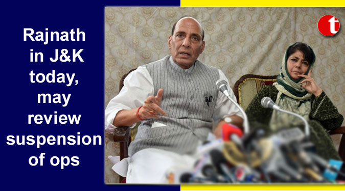 Rajnath in J&K today, may review suspension of ops
