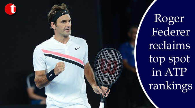 Roger Federer reclaims top spot in ATP rankings