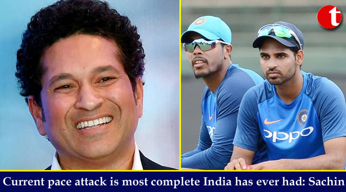 Current pace attack is most complete India has ever had: Sachin Tendulkar