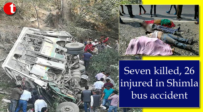 Seven killed, 26 injured in Shimla bus accident