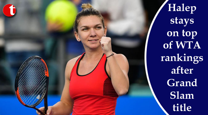Halep stays on top of WTA rankings after Grand Slam title