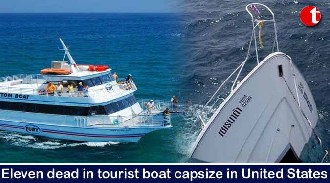 Eleven dead in tourist boat capsize in United States