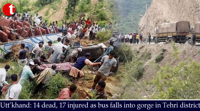 Utt’khand: 14 dead, 17 injured as bus falls into gorge in Tehri district