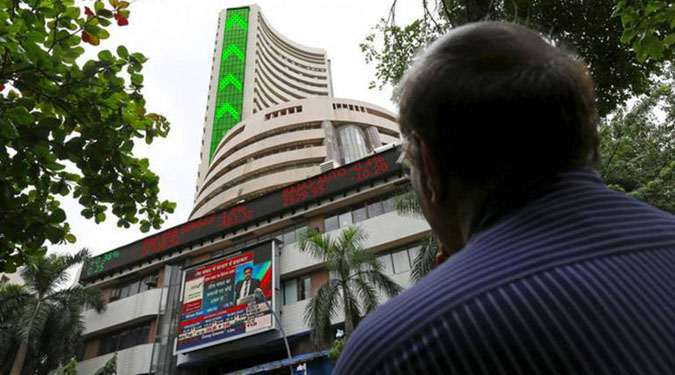 Sensex rises over 100 pts after sharp fall in crude prices; OMC stocks rally