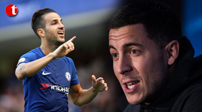 Fabregas begs Eden Hazard to stay at Chelsea