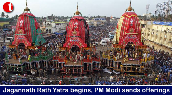 Jagannath Rath Yatra begins, PM Modi sends offerings