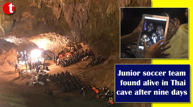 Junior soccer team found alive in Thai cave after nine days