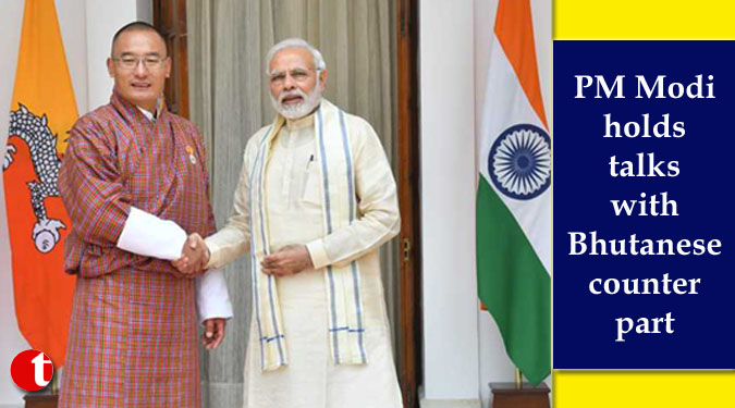 PM Modi holds talks with Bhutanese counterpart