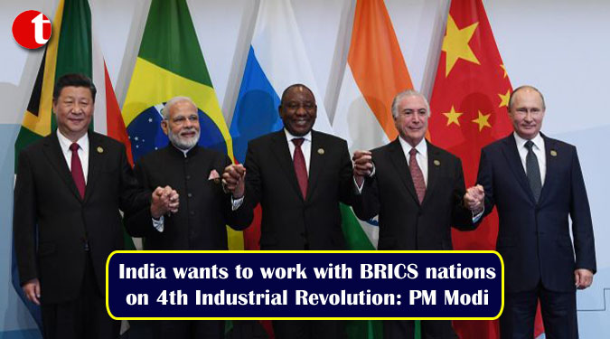 India wants to work with BRICS nations on 4th Industrial Revolution: PM Modi