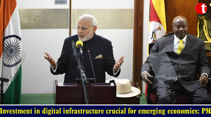 Investment in digital infrastructure crucial for emerging economies: PM Modi