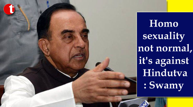 Homosexuality not normal, it’s against Hindutva: Swamy