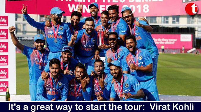 It’s a great way to start the tour:  Virat Kohli