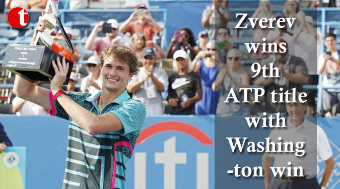 Zverev wins 9th ATP title with Washington win