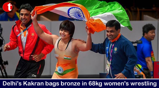 Delhi's Kakran bags bronze in 68kg women's wrestling