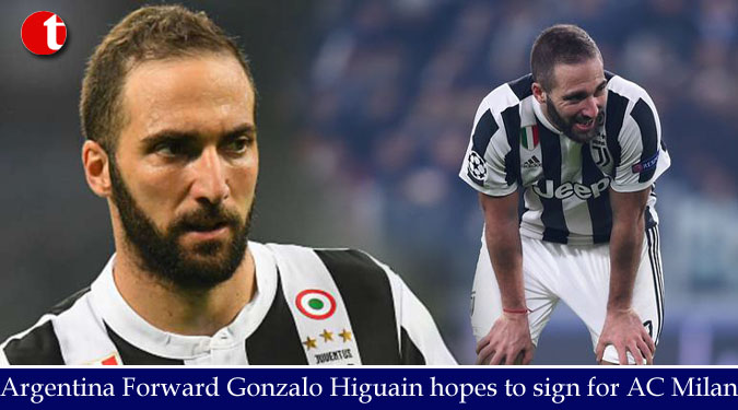 Argentina Forward Gonzalo Higuain hopes to sign for AC Milan