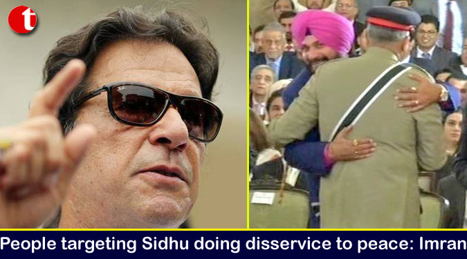 People targeting Sidhu doing disservice to peace: Imran Khan