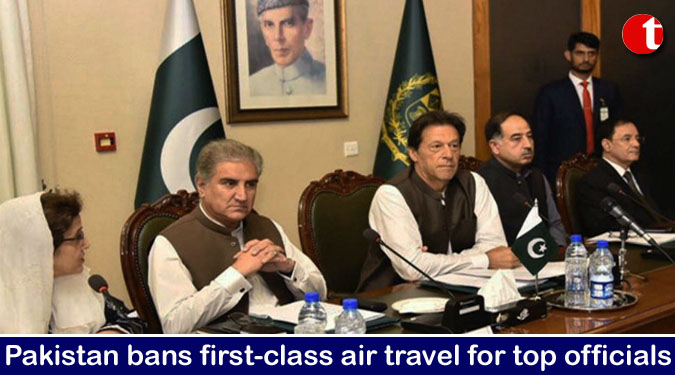 Pakistan bans first-class air travel for top officials