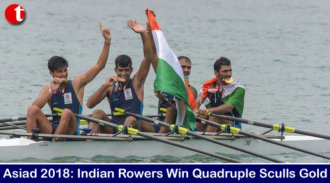 Asiad 2018: Indian Rowers Win Quadruple Sculls Gold