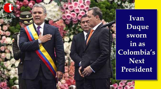 Ivan Duque sworn in as Colombian President