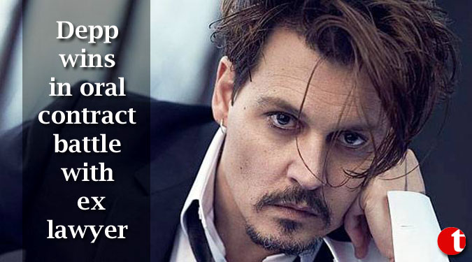 Depp wins in oral contract battle with ex lawyer