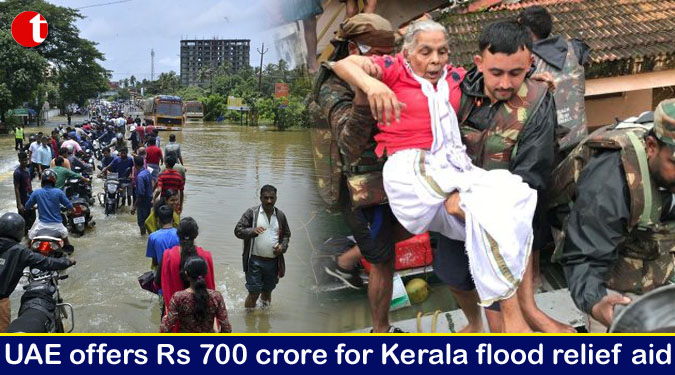 UAE offers Rs 700 crore for Kerala flood relief aid