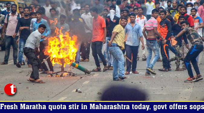 Fresh Maratha quota stir in Maharashtra today, govt offers sops