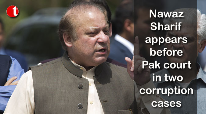 Nawaz Sharif appears before Pak court in two corruption cases