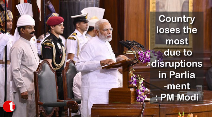 Country loses the most due to disruptions in Parliament: PM Modi