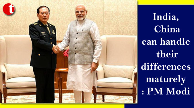 India, China can handle their differences maturely: Modi