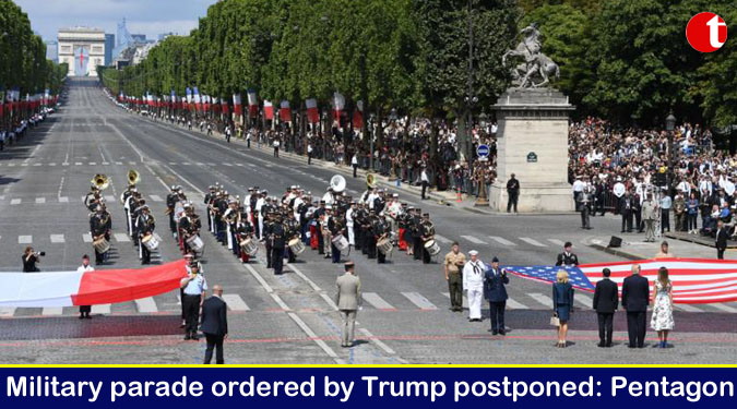 Military parade ordered by Trump postponed: Pentagon