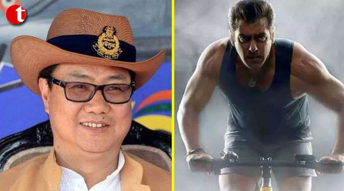 You inspire millions to stay fit: Rijiju to Salman after he posts fitness challenge