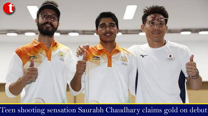 Teen shooting sensation Saurabh Chaudhary claims gold on debut